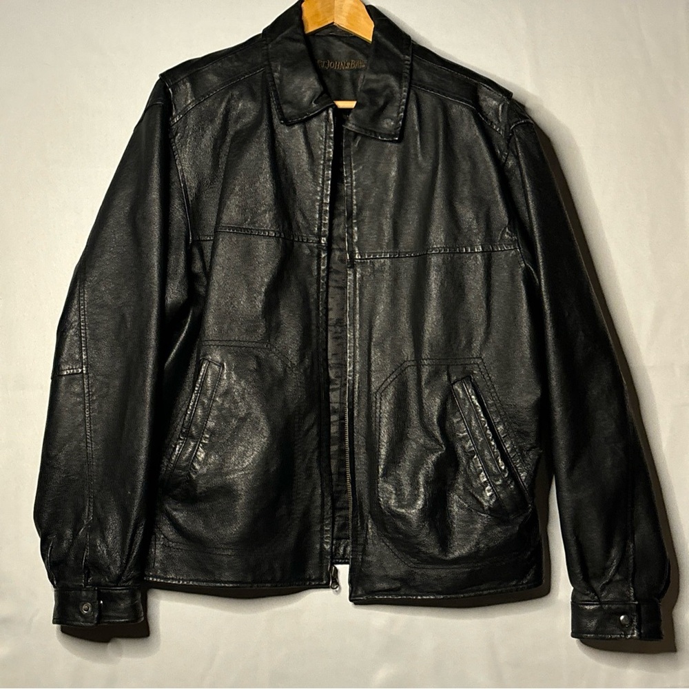 St. John's Bay Black Leather Jacket